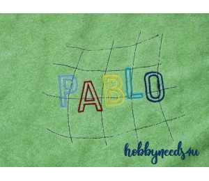 Stickserie - Skinny Alpha Satin Schriftart